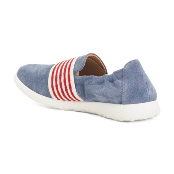 NEW GANTER Suede Gabby slip on  Comfort Loafers unisex in jeans 7254j2 - Picture 4 of 5